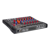 Console de mixage professionnelle EIF CT Series 6/8/12/16 canaux avec DSP intégré à 16 canaux, effet d'écho, 2 sorties auxiliaires, 1 sortie retour