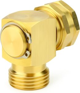Connecteur coudé pivotant en laiton massif à 90 degrés pour tuyau d'arrosage, raccords de tuyauterie de <span class=keywords><strong>3</strong></span>/<span class=keywords><strong>4</strong></span> pouces avec protection contre le pliage - Product Image 3