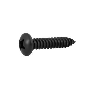 Tornillo Autorroscante de Acero al Carbono con Óxido Negro, Cabeza Phillips, Rosca Gruesa, Métrico ISO M6 - Product Image 1