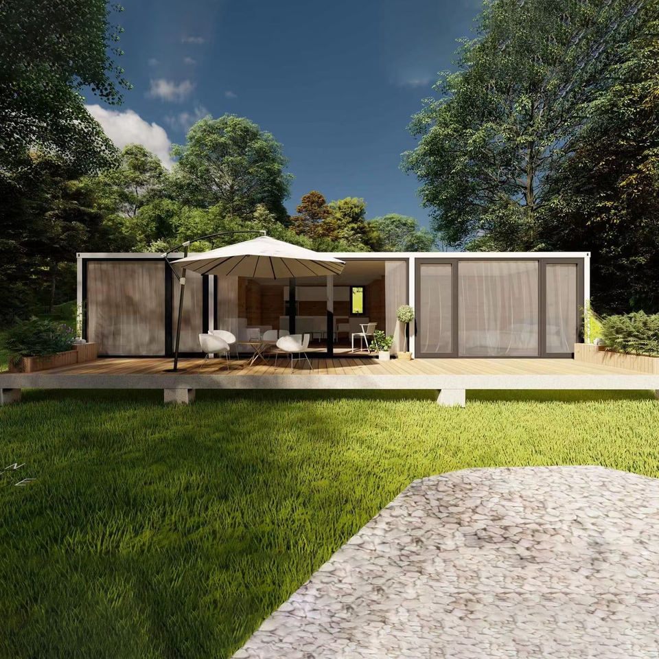 Light Steel Modular Panel Light Steel Sandwich Panel Prefab House 20Feet Pre-Prefabricated Flat ...
