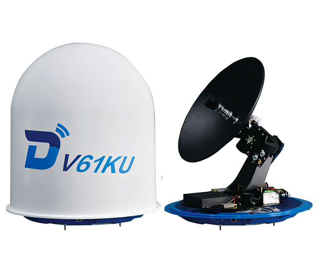 Ditel V61 65m satellite dish antenna vessel high speed internet satellite antenna wifi yacht internet connection at sea