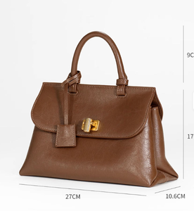 Nuevo Bolso de Moda Personalizado de Cuero PU Encerado al Aceite, Bolso Cruzado de Lujo para Mujer - Product Image 4