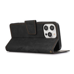 Funda para teléfono Samsung A56, A36, A26, A16, con ranura para tarjetas, tipo flip, magnética, con relieve, de cobertura total y anticaídas. - Product Image 3