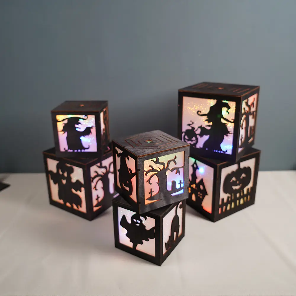 Halloween Props Light Led Lantern Accessories Home Lighted for Halloween Decorations