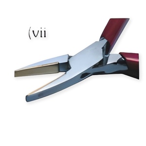 Pince à bec plat en laiton pour bijoux, outil de façonnage de fil sans rayures, pince de précision en acier inoxydable pour la fabrication de bijoux - Product Image 1