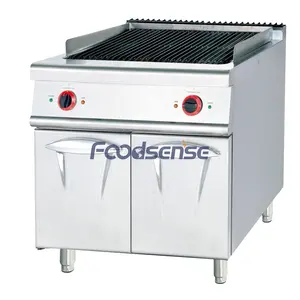 Comercial Elétrica Lava Rock Grill Com Gabinete Bbq Grill Cozinha Equipamento Aço Inoxidável Grill Para Restaurante