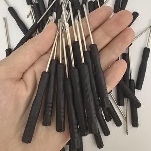 Tournevis de bricolage pour enfants, 2,0 mm cruciforme, 3,0 mm plat, manche en plastique, nickelé, résistant à la corrosion - Product Image 1