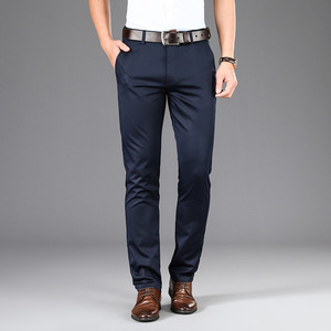 กางเกงทรงหลวมสำหรับผู้ชายชุดสูทธุรกิจลำลองทรงตรงกางเกงผู้ชาย - Product Image 5