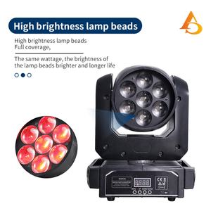 Luz Profesional para Escenario, Cabeza Móvil LED Bee Eye de 7x15w, RGBW 4en1, Mini Cabeza Móvil - Product Image 2