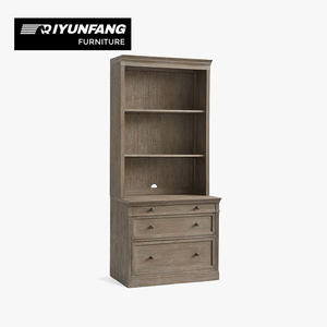 Retro <strong>French</strong> Simple Wall-mounted Large Wood Bookcase with 3 <strong>Shelves</strong> for Living Room and Bathroom Storage &amp; Display - Product Image 6