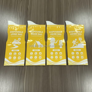 Sac à urine jetable à livraison rapide, frais de douane payés, étanche, absorbant, en PE, pour les voyages en voiture, le camping, 900 ml, OEM personnalisé, MOQ 500 pièces - Product Image 1