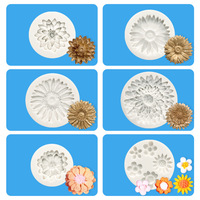 Outil de gâteau Multi marguerite fleur Silicone moule moule gâteau de mariage Fondant gâteau décoration argile moules
