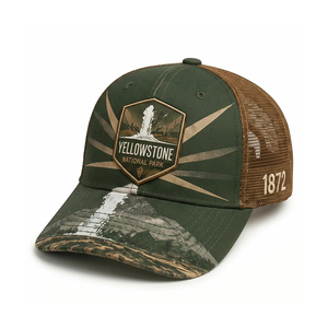 Gorra Trucker de 6 Paneles con Estampado por Sublimación para Deportes al Aire Libre, Gorra de Béisbol de Malla con Logotipo Bordado Personalizado, OEM ODM - Product Image 5