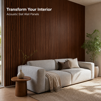 Panneau acoustique absorbant le son en MDF écologique, forme personnalisée, panneau de réduction du bruit pour la décoration murale intérieure des halls d'hôtel