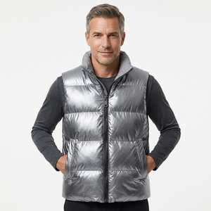 Chaleco acolchado para hombre, chaleco personalizado de corte holgado, chaleco acolchado para hombre con ajuste regular, chaleco de moda para marcas de lujo estadounidenses - Product Image 1