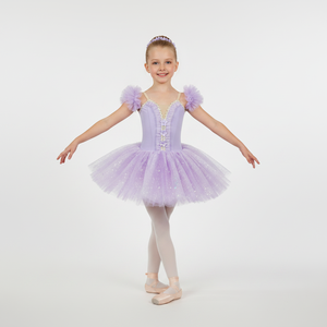 Robe de tutu de ballet lavande pour enfants, costume de ballerine violet pour filles, tutu professionnel pour scène et compétition - Product Image 1