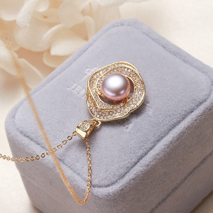 Collar con Colgante de Perla de Agua Dulce de Zhuji Pearl Stall, Productos de Moda en Internet, Joyería para Mujer al por Mayor - Product Image 3
