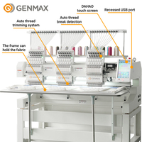 Máquina de Bordar para Colchones, 6 Cabezales, Plana, Computarizada, Industrial, Automática, Comercial, de Alta Velocidad, para Bordar LOGOTIPOS