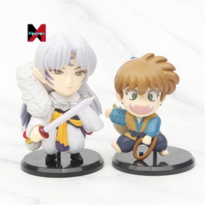 5 uds dibujos animados decoración juguete muñeca <span class=keywords><strong>Inuyasha</strong></span> Anime figuras de acción conjunto - Product Image 4