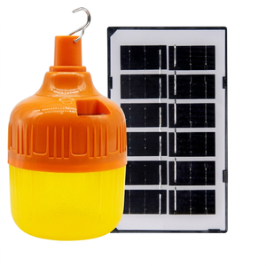 Ampoule LED 100W DC5V-6V USB solaire rechargeable d'urgence, diamètre 105mm, batterie 1800mA, matériau PP, température de couleur multiple - Product Image 1
