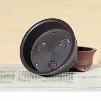Dia.15cm H.5cm Plastique Bambou Forme Ronde Peu Profonde Bonsaï Pot pour Bonsaï