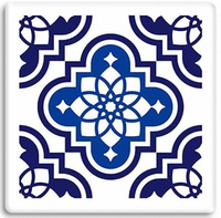 Ensemble de sous-verres en céramique conçus sur mesure, grands tapis et tampons d'art en mosaïque à dos de liège