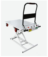 Chariot élévateur à ciseaux et plateforme de levage hydraulique portable, chariot à plateau électrique de haute qualité pour le transport de marchandises 200/300/500 kg