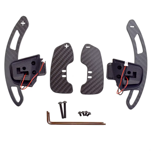 Volant sport en fibre de carbone 50 mm avec palettes de changement de vitesse magnétiques étendues pour Volkswagen Passat <span class=keywords><strong>Golf</strong></span> 7/7.5 GTI7 MK7 <span class=keywords><strong>GTI</strong></span>/R - Product Image 3