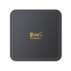 Decodificador <span class=keywords><strong>Smarters</strong></span> TV98 <span class=keywords><strong>PRO</strong></span> <span class=keywords><strong>Android</strong></span> 14 con WiFi 2.4G/5G, 16GB de ROM, Procesador de Cuatro Núcleos, Compatible con Resolución 4K - Product Image 1