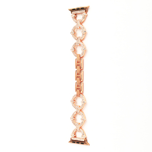 Somostel-<span class=keywords><strong>correa</strong></span> de metal para <span class=keywords><strong>apple</strong></span> <span class=keywords><strong>watch</strong></span>, abalorios de 38mm, 42mm y 45mm, pulsera de aleación de Zinc de oro rosa y diamante para iwatch <span class=keywords><strong>correa</strong></span> de reloj - Product Image 1