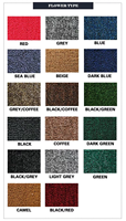 Moquette Murale Moderne Ignifuge en Boucle 100% Polypropylène avec Support Antidérapant Fabriquée à la Machine 4m pour Bureau