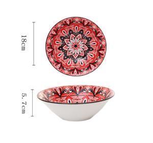 Vente <span class=keywords><strong>en</strong></span> <span class=keywords><strong>gros</strong></span> bon marché Céramique <span class=keywords><strong>Vaisselle</strong></span> Stock Saladier Colorful Ready Stocks Option pour Modèle - Product Image 1