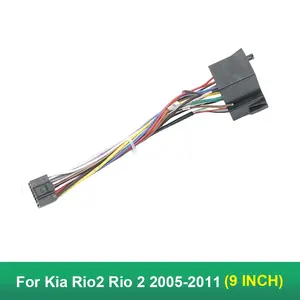 Marco de coche para <span class=keywords><strong>Kia</strong></span> Rio2 <span class=keywords><strong>Rio</strong></span> 2 2005 06 07 08 09 10 <span class=keywords><strong>2011</strong></span> accesorios de salpicadero reacondicionamiento estéreo 9 pulgadas Fascia Panel Trim Kit - Product Image 6