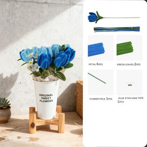 ชุดทำดอกทิวลิปจากท่อขนาด 8 มม. แบบ DIY พร้อมอุปกรณ์ครบชุด ดอกบานเต็มดวง 1 ดอก ทำง่ายใน 15 นาที ของขวัญแฮนด์เมดสุดหรู - Product Image 3