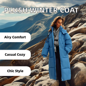 Cappotto Invernale da Donna di Alta Qualità, Caldo e Antivento, Taglie Grandi, Traspirante in Tessuto Lavorato a Maglia - Product Image 6