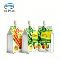 Pochette à fond plat avec bec verseur, impression en héliogravure de qualité alimentaire, pour jus de légumes, yaourt, gelée liquide, emballage pour aliments pour bébés