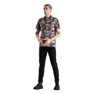 Camiseta de Lujo Sublimada de Alto Rendimiento con Mangas Cortas, Ropa de Golf, Camiseta Polo de Poliéster con Media Cremallera para Hombre - Product Image 5