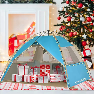 Tienda de campaña automática de apertura rápida directa del fabricante, tela recubierta de plata, tienda de playa impermeable, estructura de un dormitorio - Product Image 6