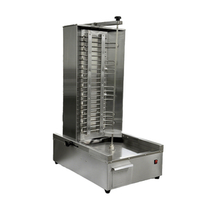 Grill à rôtisserie électrique commercial en acier inoxydable, <span class=keywords><strong>cuiseur</strong></span> rotatif <span class=keywords><strong>vertical</strong></span> pour restaurants et camions de restauration - Product Image 1