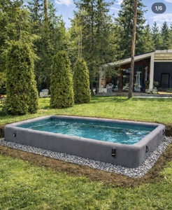 <span class=keywords><strong>Piscine</strong></span> gonflable rectangulaire robuste 5x3x1,5m en PVC, grande <span class=keywords><strong>piscine</strong></span> gonflable pour le plaisir familial dans la cour - Product Image 4