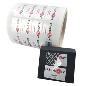 최고의 품질 전문 보증 변조 증거 방수 라벨 VOID PVC 포장 보안 스티커 인쇄