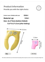 Siège de toilette portable écologique en PP pour enfants couverture de voyage à motif de carton pliable réutilisable pour chaise de pot pour enfants de garçons