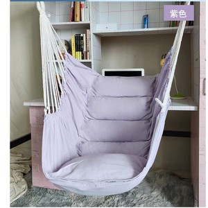 Purple Hanging Chair Fabric Wall Mount Dormitory <b>Swing</b> Seat <b>Single</b> Person Lazy Chair Contemporary Design - Product Image 1