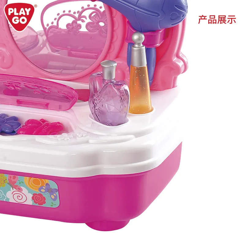 Playgo My Beauty Station Unisex Game Simulatie Make-Up Kit Met Sieraden Doos Speelgoed Voor Meisjes