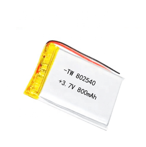 802540 800mah 3,7 v, der maschine bis genehmigt produktion lithium-polymer ionen batterie zellen pack für elektrische auto - Product Image 1
