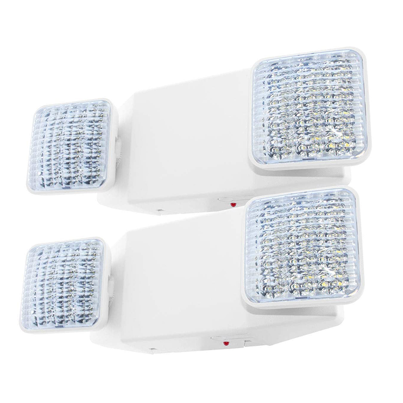 2 шт Высокая яркость жестко двойной головы LED аварийный светильник