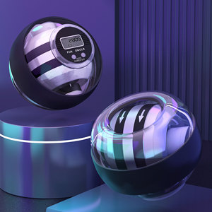 Bola giratoria de gimnasio con luz LED para ejercitar la fuerza de la muñeca y el antebrazo, ejercitador de brazo y muñeca, venta al por mayor - Product Image 2
