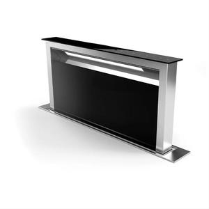 <span class=keywords><strong>Hotte</strong></span> aspirante électrique rétractable en acier inoxydable noir et verre de 60cm pour la <span class=keywords><strong>cuisine</strong></span> - Product Image 2