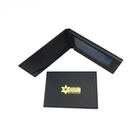 Impression personnalisée en cuir PU écran de 7 pouces livre vidéo Lcd brochure carte vidéo de voeux numérique pour les entreprises de marque