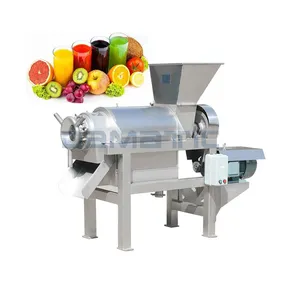 Tornillo comercial de alta resistencia americano recién exprimido piña naranja manzana fruta espiral jugo prensa Extractor máquina exprimidora